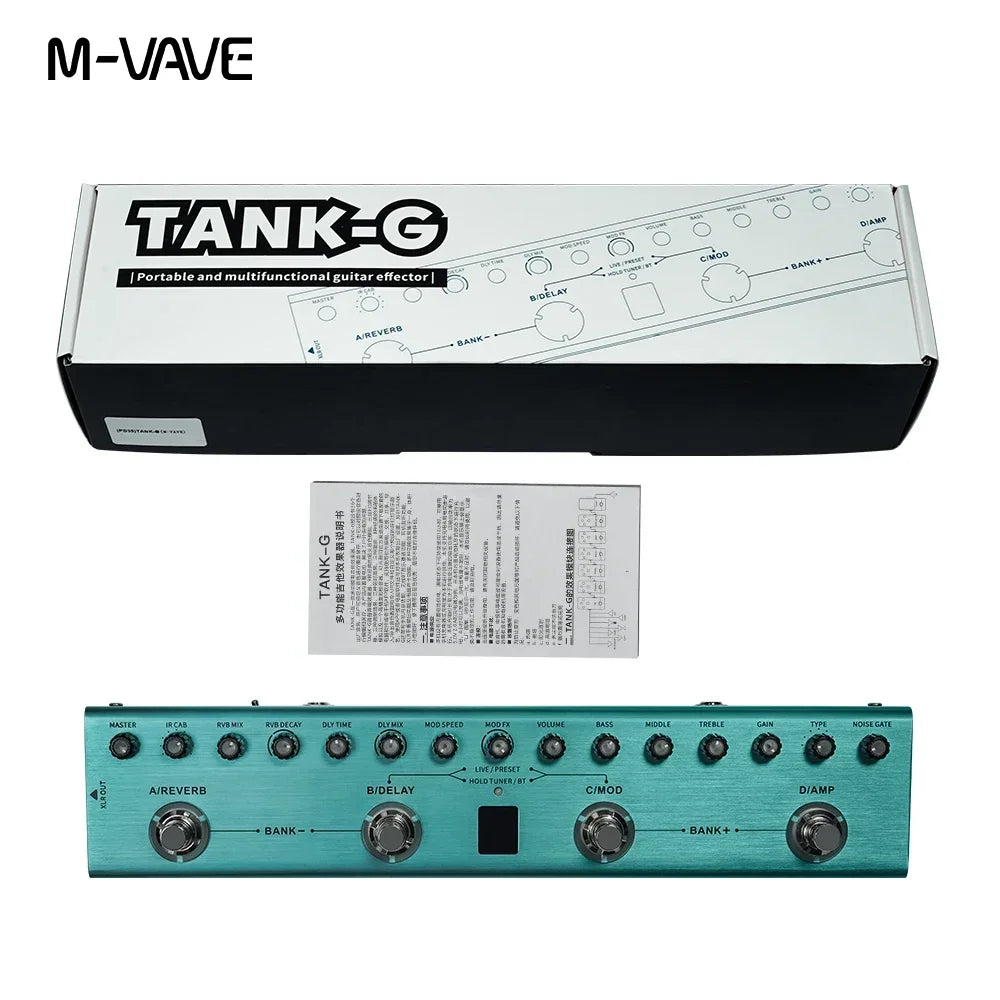 M VAVE Tank G/B Multi-Effects Pedal for Guitar