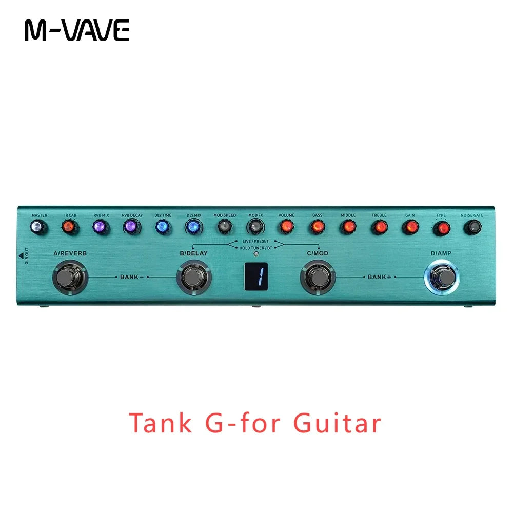 M VAVE Tank G/B Multi-Effects Pedal for Guitar